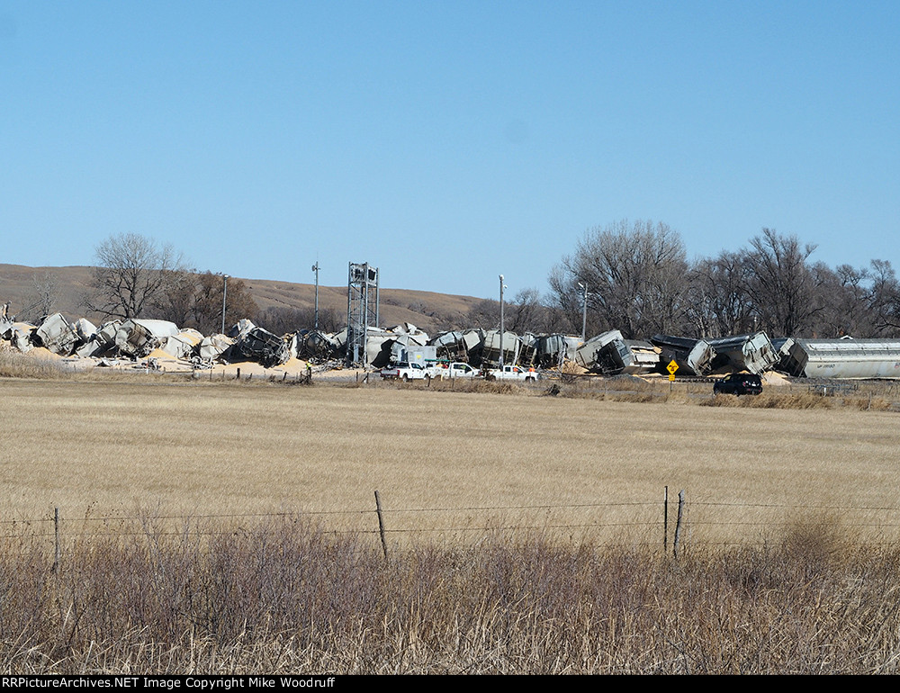 Grain Train Derailment